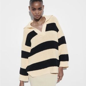 Zara striped knit sweater